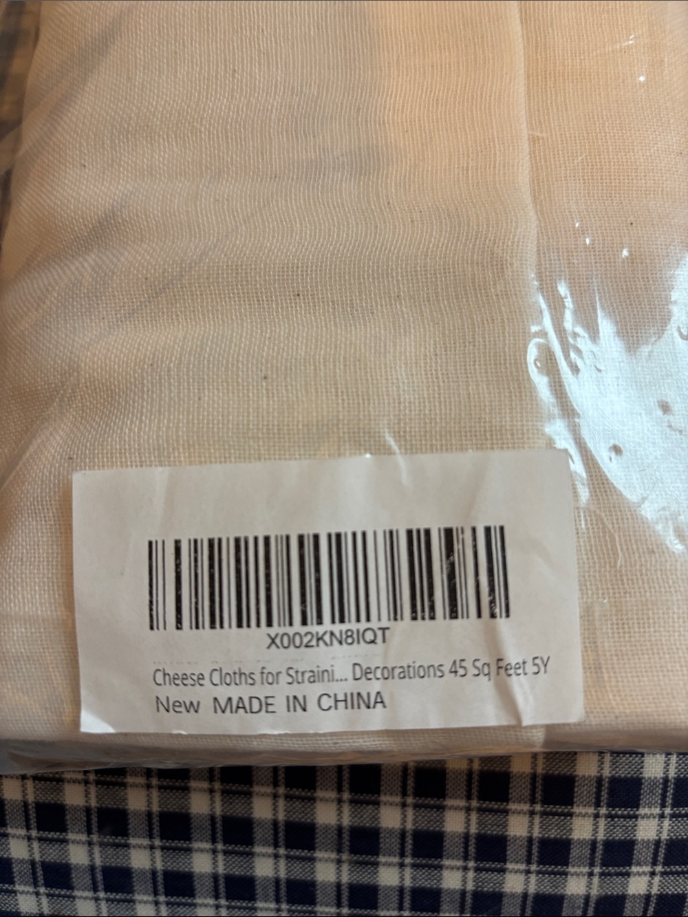LEKU Cheese Cloth - 100% Unbleached Cotton, White - Picture 4 of 4